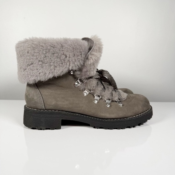 J. Crew Nordic Boots Gray Suede 8M - Picture 2 of 10